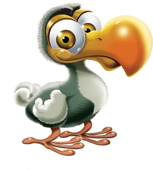 Cartoon Dodo Bird Illustration PNG Image