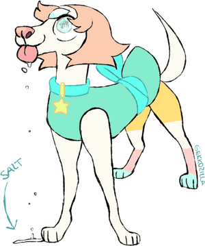 Salty Pearlyes ,she Does Drool Salt - Salty Pearl, HD Png Download PNG image with transparent background