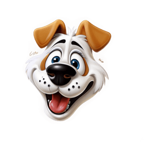 Cartoon Dog Head PNG hmq PNG