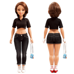 Cartoon Doll Character PNG wtu56 PNG image with transparent background