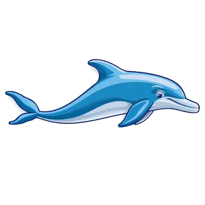 Cartoon Dolphin In Ocean Png Sru PNG Image