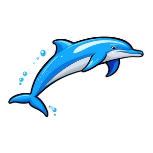 Cartoon Dolphin Surfing Png Fsi PNG Image