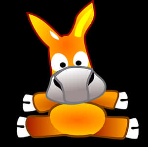 Cartoon Donkey Character PNG image with transparent background