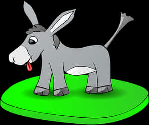 Cartoon Donkey Illustration PNG image with transparent background