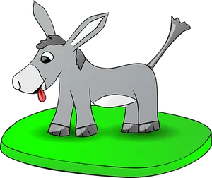 Cartoon Donkey Illustration PNG Image