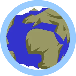 Cartoon Earth Graphic PNG Image