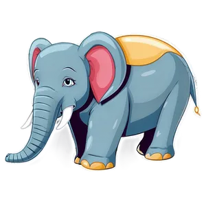 Cartoon Elephant C PNG Image