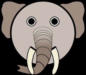 Cartoon_ Elephant_ Graphic PNG image with transparent background