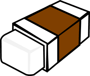 Eraser Clipart Black And White, HD Png Download PNG