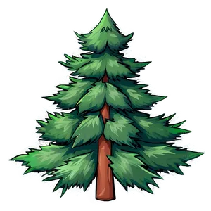 Cartoon Evergreen Tree Png 06212024 PNG Image