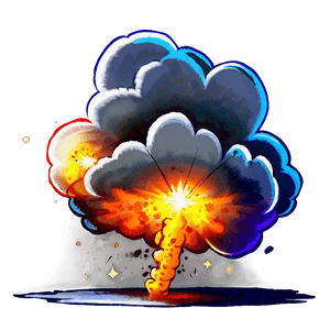 Cartoon Explosion With Smoke PNG 37 PNG