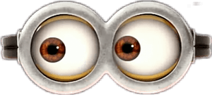 Cartoon Eyed Spectacles PNG image with transparent background