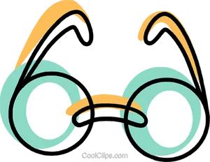 Cartoon Eyeglasses Clipart PNG Image