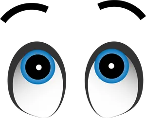 Cartoon Eyes Expression PNG Image