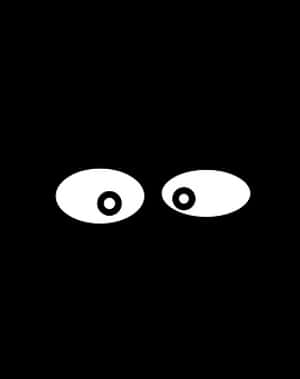 Cartoon Eyes Peeringin Darkness PNG image with transparent background