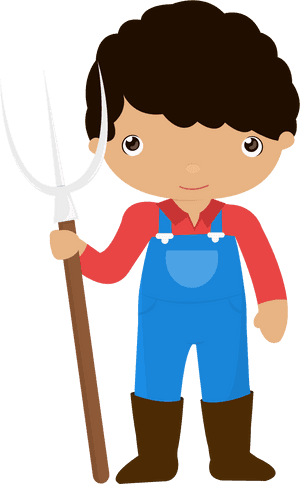 Little Farmer Boy Png - Farmer Clipart Transparent Background, Png Download PNG with transparent background