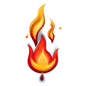 Cartoon Fire Flame PNG 96 PNG