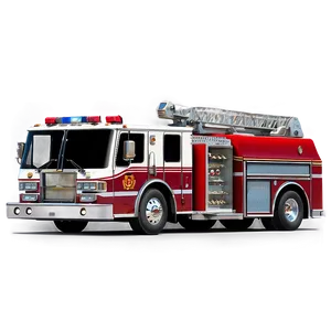 Cartoon Fire Truck Png Mae PNG Image