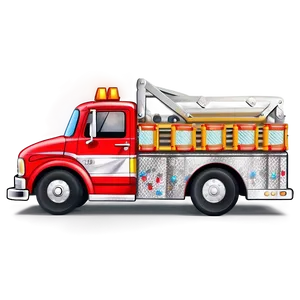 Cartoon Fire Truck Png Rqn PNG Image