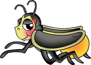 Cartoon Firefly Illustration PNG Image