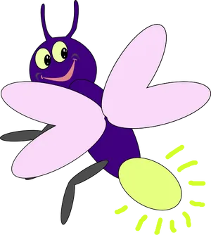 Cartoon Firefly Illustration PNG Image