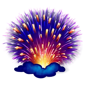 Cartoon Firework Explosion Png 06212024 PNG Image