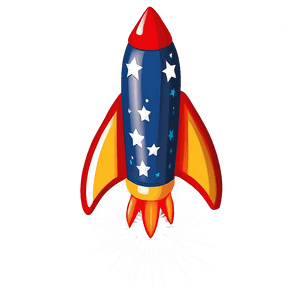 Cartoon Firework Rocket PNG 06212024 PNG