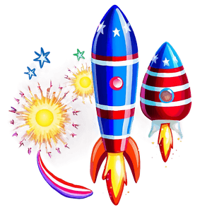 Cartoon Firework Rocket PNG mtx85 PNG