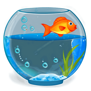 Cartoon Fishbowl PNG 06212024 PNG