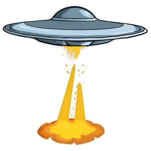 Cartoon Flying Saucer PNG 06202024 PNG