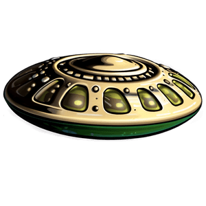 Cartoon Flying Saucer PNG kah PNG