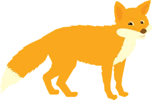 Cartoon Fox Illustration PNG Image