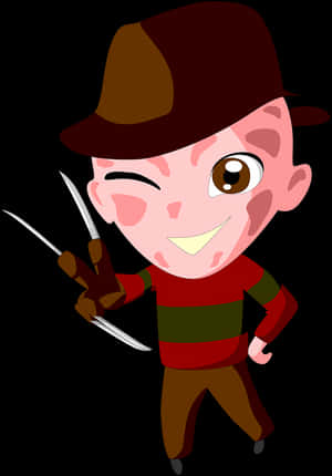Freddy Krueger, Maniac, Chibi, Killer, Character - Freddy Krueger Svg Cartoon, HD Png Download PNG image with transparent background