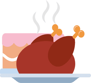 Fried Chicken & Christmas Cake, HD Png Download PNG with transparent background