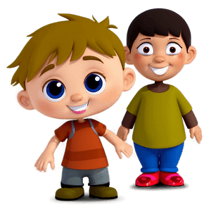 Cartoon Friends Group PNG 27 PNG image with transparent background