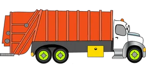 Cartoon Garbage Truck Illustration PNG Image