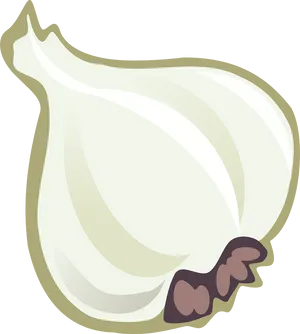 Cartoon Garlic Illustration PNG Image