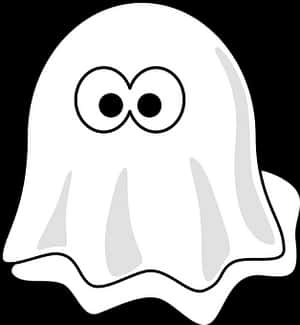 Cartoon Ghost Graphic PNG image with transparent background