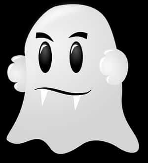 Cartoon Ghost Graphic PNG with transparent background