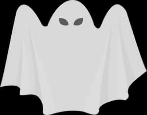 Cartoon Ghost Graphic PNG image with transparent background