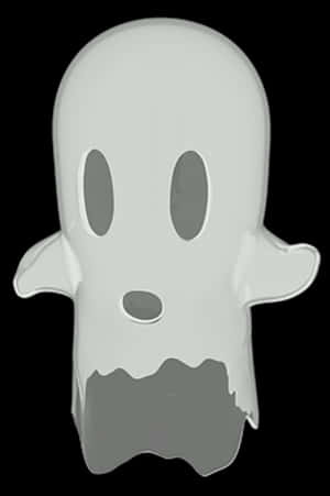 Cartoon Ghost Graphic PNG image with transparent background