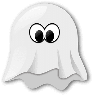 Ghost Spooky White Vector Graphic Pixabay - Funny Spooky Ghost, HD Png Download PNG