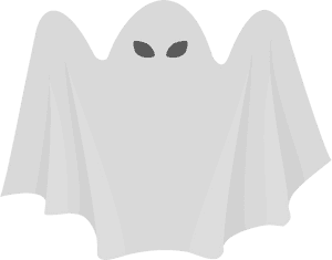 Ghost Halloween Spooky Vector Graphic Pixabay - Cartoon Ghost With Black Background, HD Png Download PNG image with transparent background