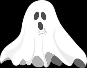 Cartoon Ghost Illustration PNG with transparent background