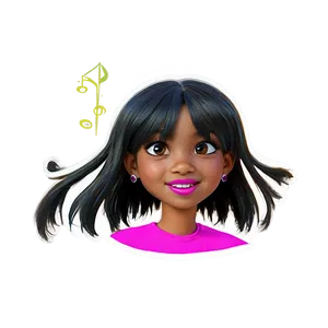 Cartoon Girl Hair Png Nkn PNG Image