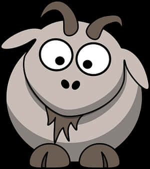 Cartoon Goat Character PNG image with transparent background