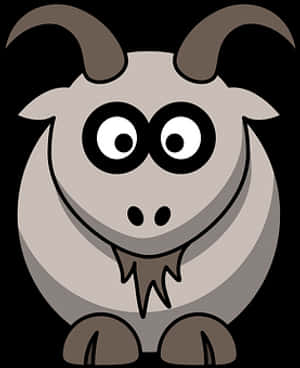 Cartoon Goat Graphic PNG image with transparent background