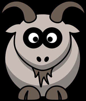 Cartoon Goat Graphic PNG image with transparent background
