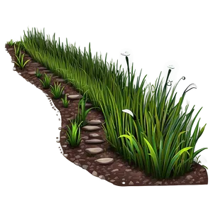 Cartoon Grass Path Png Fht3 PNG Image