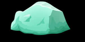 Cartoon Green Rock Vector PNG image with transparent background